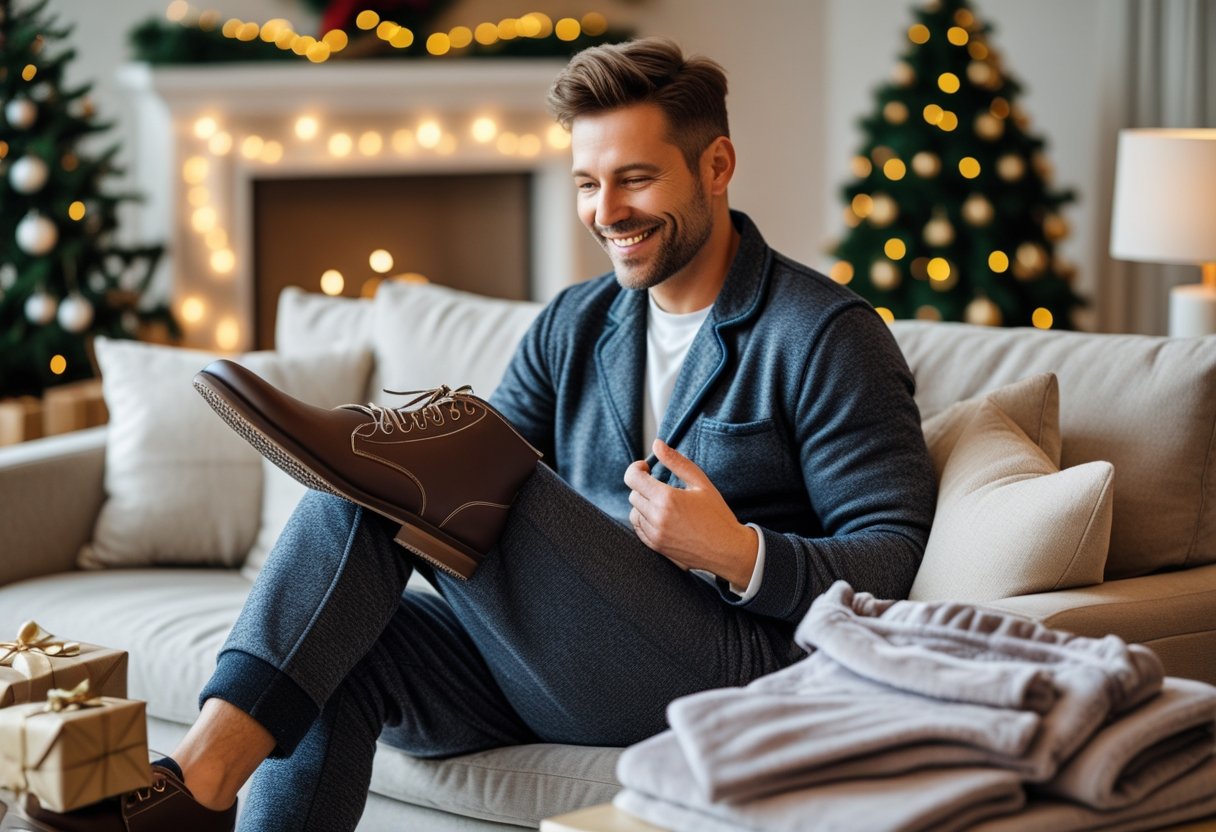 Sådan finder du de perfekte julegaver til mænd find herresko på udsalg og bløde natbukser